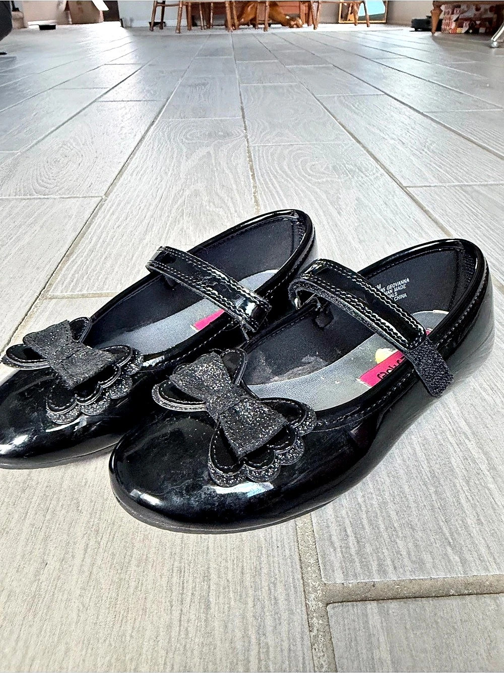 Rachel Shoes Lil Geovanna Dress Shoe Black Patent Mary Jane